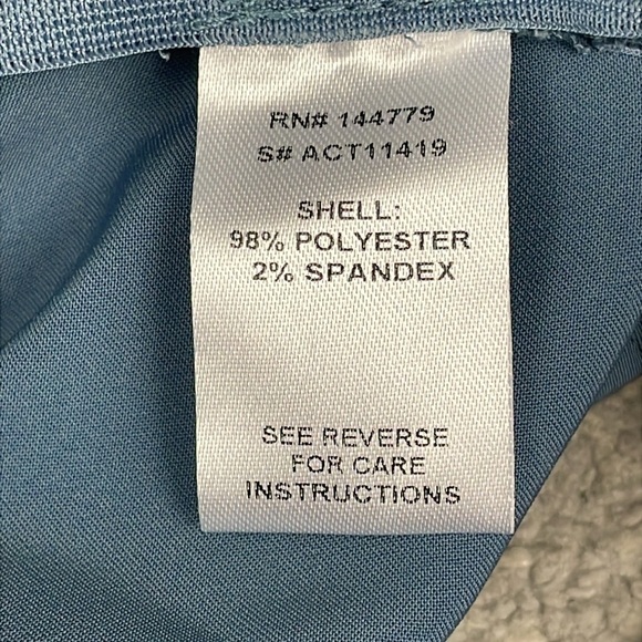 New ACOA Party Starter Crop Top Blue Square Neck Sz M - Picture 11 of 11